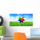 Colorful Pinwheels out Meadow Wall Decal Design 1