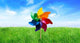Colorful Pinwheels out Meadow Wall Decal Design 1