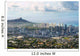 Dramatic Honolulu and Diamond-head Wall Decal