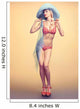 Sexy Swimsuit Pin-up Woman Wall Decal