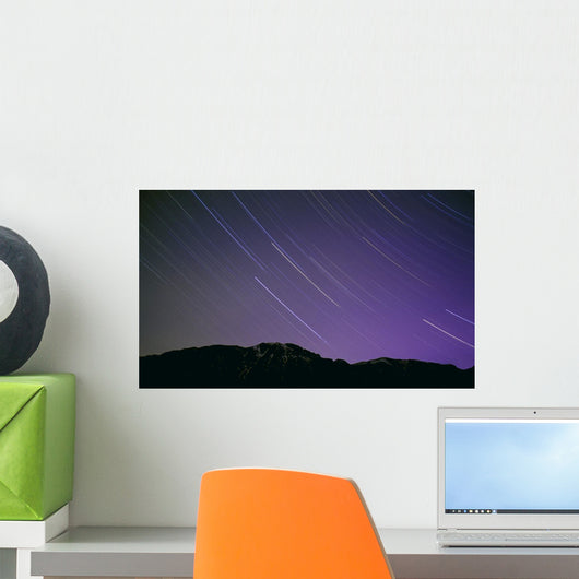 Star Trails Night's Sky Wall Decal