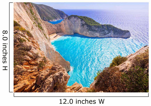 Beautiful Navagio Beach Shipwreck Wall Decal