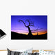Silhouette Tree Sunset Wall Decal Design 2