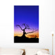 Silhouette Tree Sunset Wall Decal Design 1