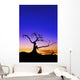 Silhouette Tree Sunset Wall Decal Design 1
