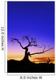 Silhouette Tree Sunset Wall Decal Design 1