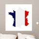 France Map Wall Decal