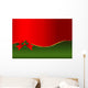 Christmas Frame with Ribbon Wall Decal