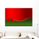 Christmas Frame with Ribbon Wall Decal