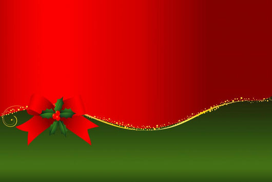 Christmas Frame with Ribbon Wall Decal