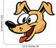 Puppy Dog Cartoon Wall Decal Design 1