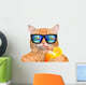 Cool Relaxing Cat Wall Decal