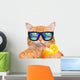 Cool Relaxing Cat Wall Decal