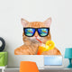 Cool Relaxing Cat Wall Decal