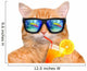 Cool Relaxing Cat Wall Decal