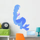 Delicate Blue Mermaid Wall Decal
