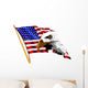 American Flag and Eagle Wall Decal