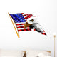 American Flag and Eagle Wall Decal