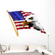 American Flag and Eagle Wall Decal