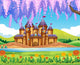 Castle Building Lake Wall Decal