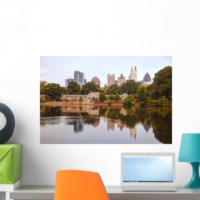 Midtown Atlanta Georgia Wall Decal shown on a wall