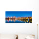 Harrisburg Pennsylvania Panorama Skyline at Night Wall Decal