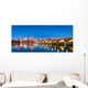 Harrisburg Pennsylvania Panorama Skyline at Night Wall Decal
