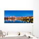 Harrisburg Pennsylvania Panorama Skyline at Night Wall Decal
