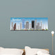 Houston Skyline with Gray Wall Decal