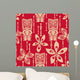 Seamless Tiki Tapa Pattern Wall Decal