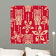 Seamless Tiki Tapa Pattern Wall Decal