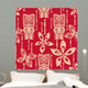 Seamless Tiki Tapa Pattern Wall Decal
