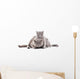 Two Gray Cat Wall Decal