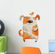Dog Smiling with Bird Wall Decal
