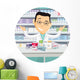 Pharmacist Chemist Man Pharmacy Wall Decal