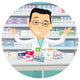 Pharmacist Chemist Man Pharmacy Wall Decal