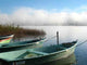 Misty Lake Boats Wall Decal