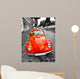 Old Red Car Wall Decal