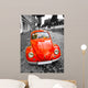 Old Red Car Wall Decal