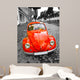 Old Red Car Wall Decal