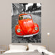 Old Red Car Wall Decal