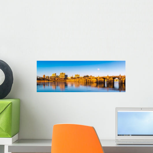 Harrisburg Pennsylvania Panorama Skyline Wall Decal