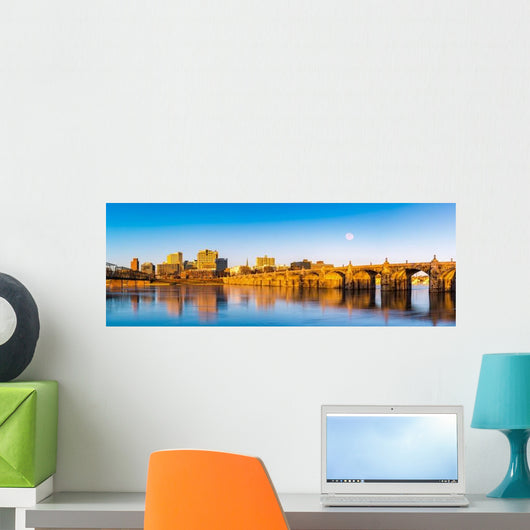 Harrisburg Pennsylvania Panorama Skyline Wall Decal