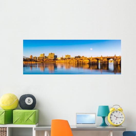 Harrisburg Pennsylvania Panorama Skyline Wall Decal