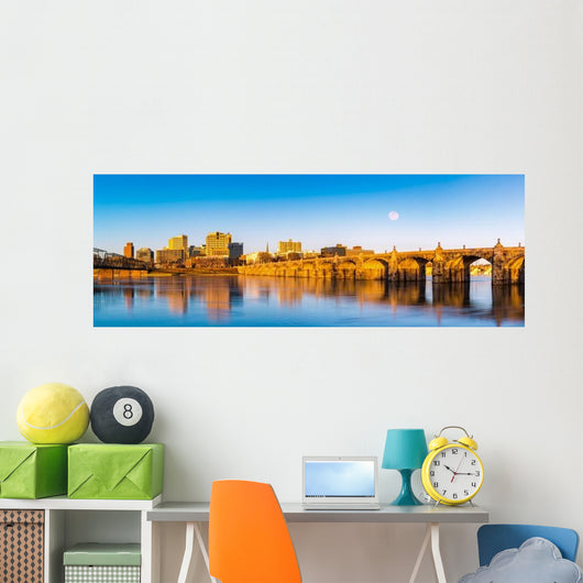 Harrisburg Pennsylvania Panorama Skyline Wall Decal