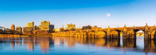 Harrisburg Pennsylvania Panorama Skyline Wall Decal