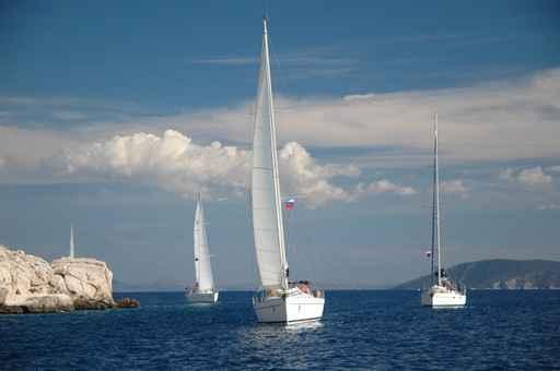 Four Yachts Sail Th Wall Decal