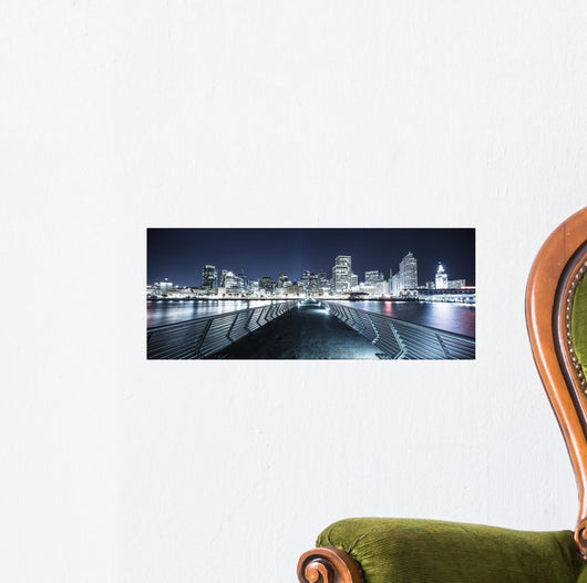 Footpath over Water Night Wall Decal