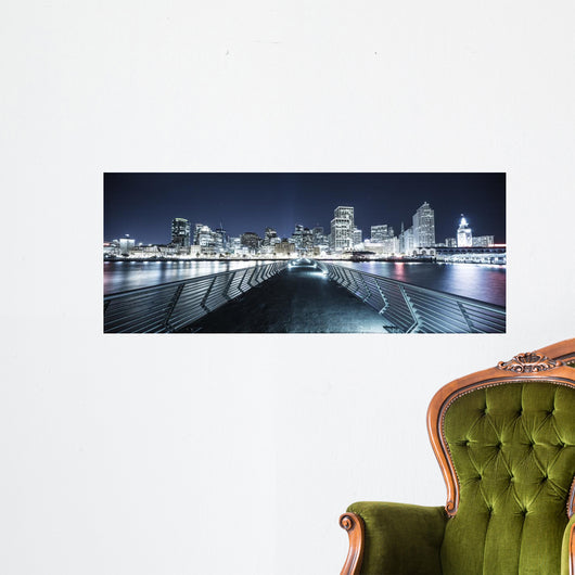 Footpath over Water Night Wall Decal