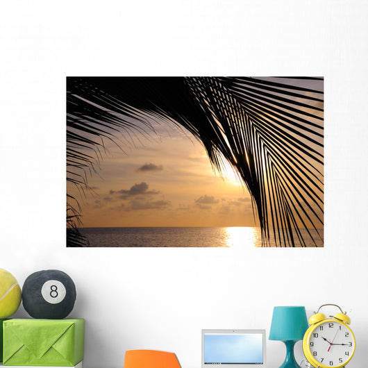 Coconut Palm Tropical Beach Wall Decal